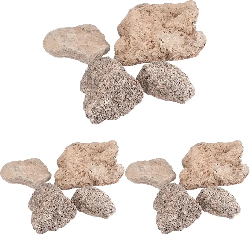 CAMPINGAZ ▫️ Pedras de lava para grelhadores a gás e eléctricos, pacote de substituição de pedras de lava para grelhadores, pedras para grelhar para uma distribuição uniforme do calor (pacote de 3)