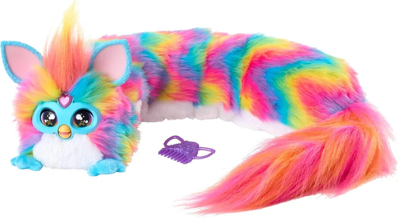 Furby ▫️ DJ – Peluche interativo com música, luzes e jogos – 5 modos, mais de 1 000 combinações – Fala espanhol e furbish – A partir dos 6 anos – Sem aplicação nem ligação à Internet