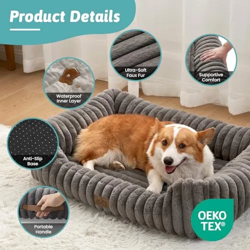 COZY KISS ▫️ Cama ortopédica para cães e gatos, sofá lavável para gatos, L 3