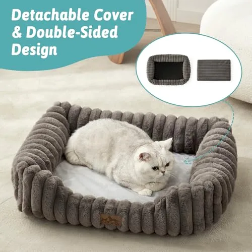 COZY KISS ▫️ Cama ortopédica para cães e gatos, sofá lavável para gatos, L 6