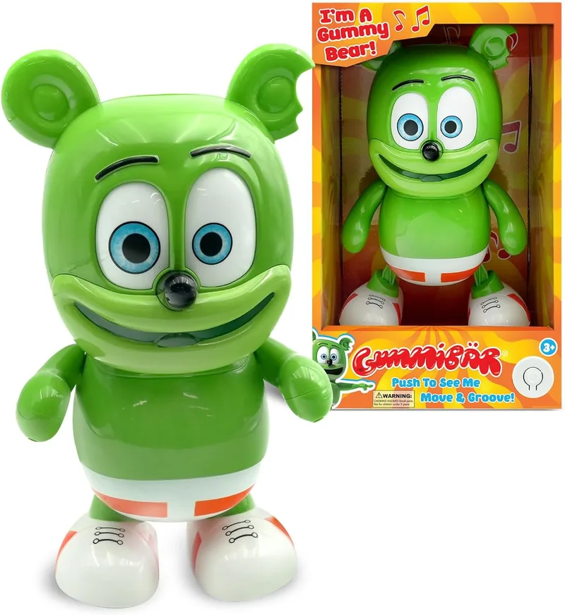 Famosa ▫️ Famoso Gummy Bear - Gummy Bear Dançarino, Figura de Brinquedo Urso de Goma Dançarino, Urso de 22,5 cm, Move-se ao Ritmo da Mítica Canção, Crianças a partir dos 5 anos, (GUY01000)