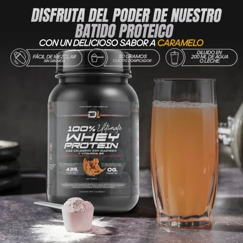 Healthy FUSION ▫️ Proteína de soro de leite | Proteína em pó com colagénio, magnésio e aminoácidos | Aumenta a massa muscular | Apoia o desenvolvimento e a recuperação muscular | Proteína de fácil digestão | Sabor a caramelo 1 kg 5