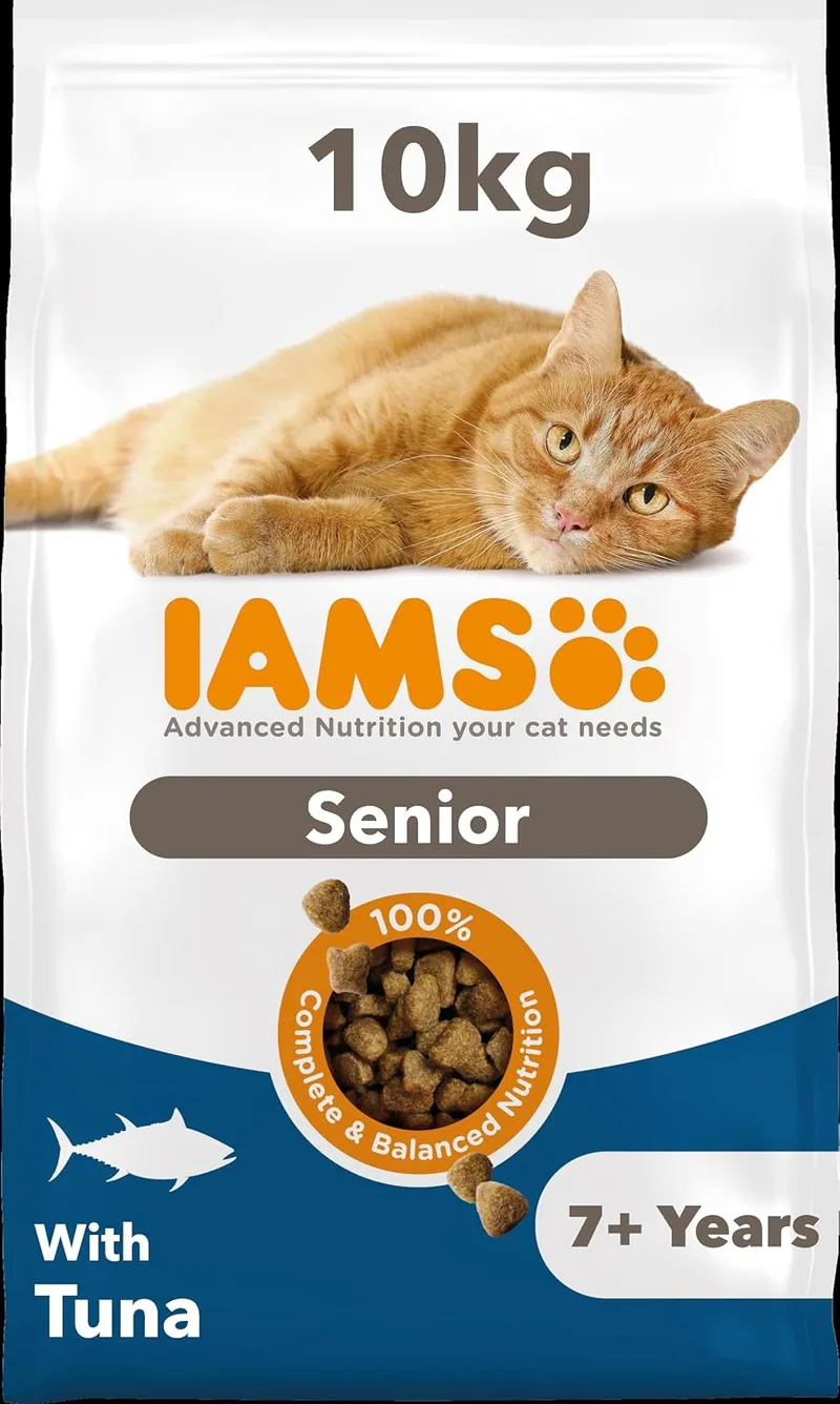 IAMS ▫️ Ração Seca para Gatos Senior com Atum, 10 kg