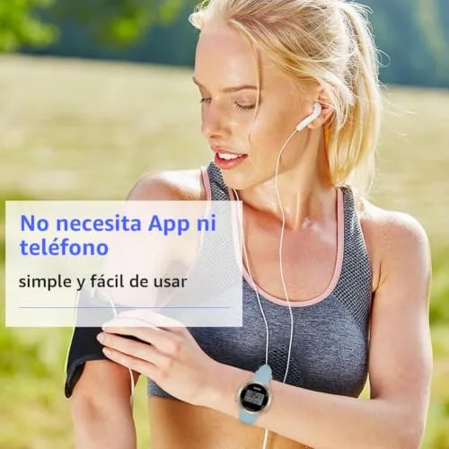 OFFCUP ▫️ Relógio para mulher com bracelete de silicone, relógios desportivos com LED, relógios digitais para mulher com alarme, luz LED e data, relógio de pulso para atividades ao ar livre, ideal para estudantes e meninas 6