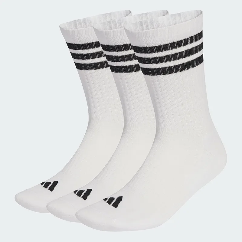 adidas ▫️ 3stripes Cushioned Sportswear Crew Socks 3 Pair Pack Unisex Adult Socks