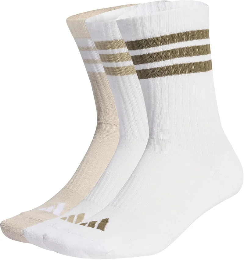adidas ▫️ 3stripes Cushioned Sportswear Crew Socks 3 Pair Pack Unisex Adult Socks