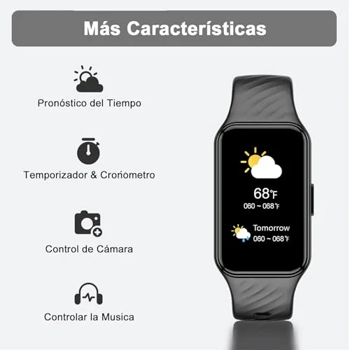 Blackview ▫️ Smartwatch, Relógio Inteligente de 1,47" para Homem e Mulher - 24 Modos Desportivos, Oxímetro (SpO2), Podómetro, Monitor de Sono, Pulsómetro, Bateria de Grande Capacidade de 300 mAh, Pulseira de Atividade Compatível com Android e iOS 6