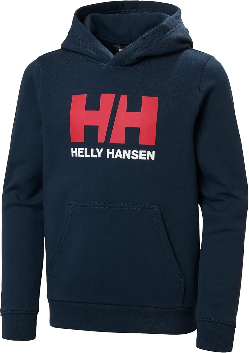 Helly Hansen ▫️ Jr HH Logo Hoodie 3.0 Camisola com capuz unissexo para crianças