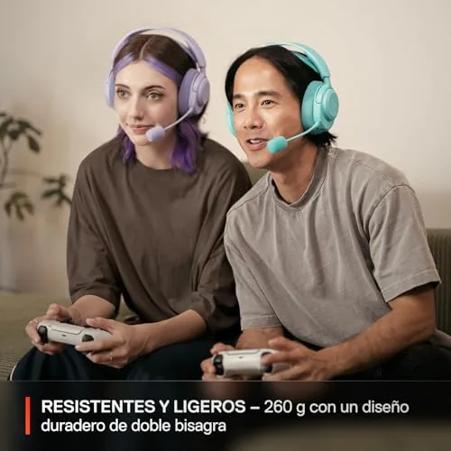 SteelSeries ▫️ Auscultadores de jogos sem fios Arctis Nova 3P multiplataforma - Aplicação - Bateria com 40 horas de autonomia - Controladores magnéticos de neodímio - 2,4 GHz/Bluetooth - Microfone removível - PS5, PS4, PC, Switch - Lavanda 5
