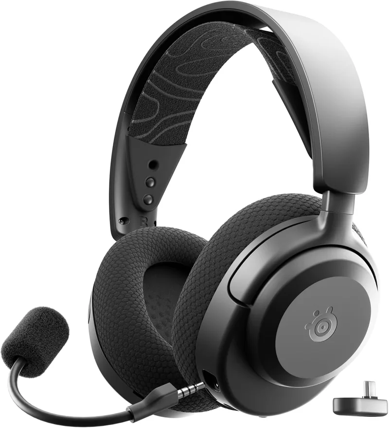 SteelSeries ▫️ Auscultadores de jogos sem fios Arctis Nova 3P multiplataforma - Aplicação - Bateria com 40 horas de autonomia - Controladores magnéticos de neodímio - 2,4 GHz/Bluetooth - Microfone removível - PS5, PS4, PC, Switch - Preto