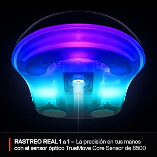 SteelSeries ▫️ Rival 3 Gen 2 - Rato para jogos - Sensor ótico TrueMove Core de 8500 dpi - Durabilidade de 60 milhões de cliques - Baixa latência - 77 g de peso - Patins 100% PTFE - RGB - Branco 3