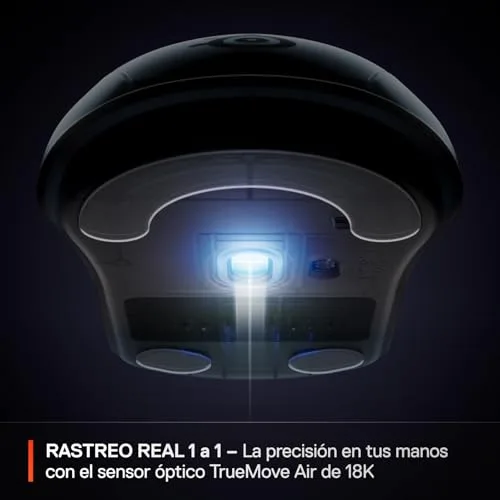 SteelSeries ▫️ Rival 3 Wireless Gen 2 - Rato para jogos - 2,4 GHz e Bluetooth - Sensor ótico TrueMove Air de 18 000 dpi - Durabilidade de 60 milhões de cliques - Leve - Patins 100% PTFE - Branco 4