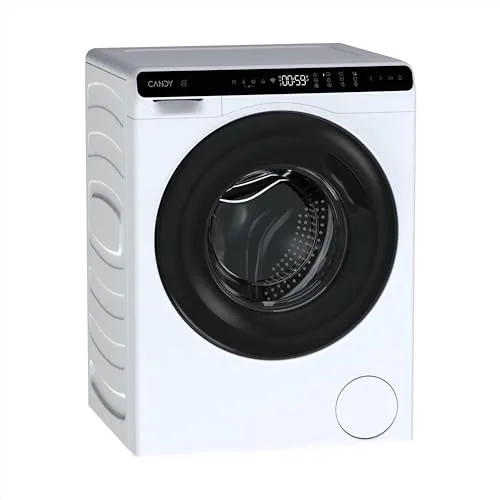 CANDY ▫️ ProWash 700 Mini CW50-BP12307U1-S Máquina de lavar roupa 5 kg, 1200 RPM, Ecrã digital, Conectividade Wi-Fi, 12 ciclos, Inverter, Arranque diferido de 24 horas, Bloqueio parental, Detetor de peso, 69 dB, Branco 2
