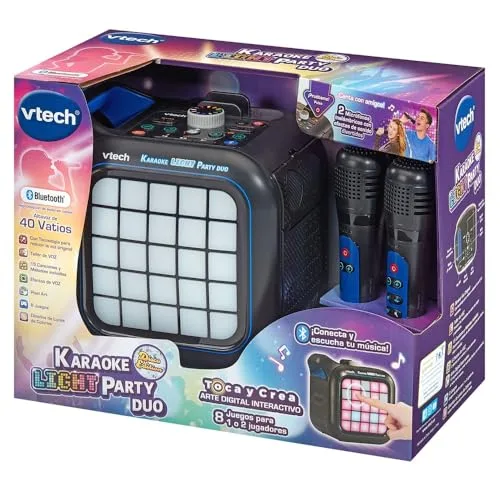 VTech ▫️ Karaoke Light Party Duo Disco Edition, Karaoke Portátil 5