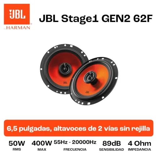 JBL ▫️ Stage1 62F Gen2 6,5 in / 16,5 cm Altifalantes coaxiais para automóvel 6