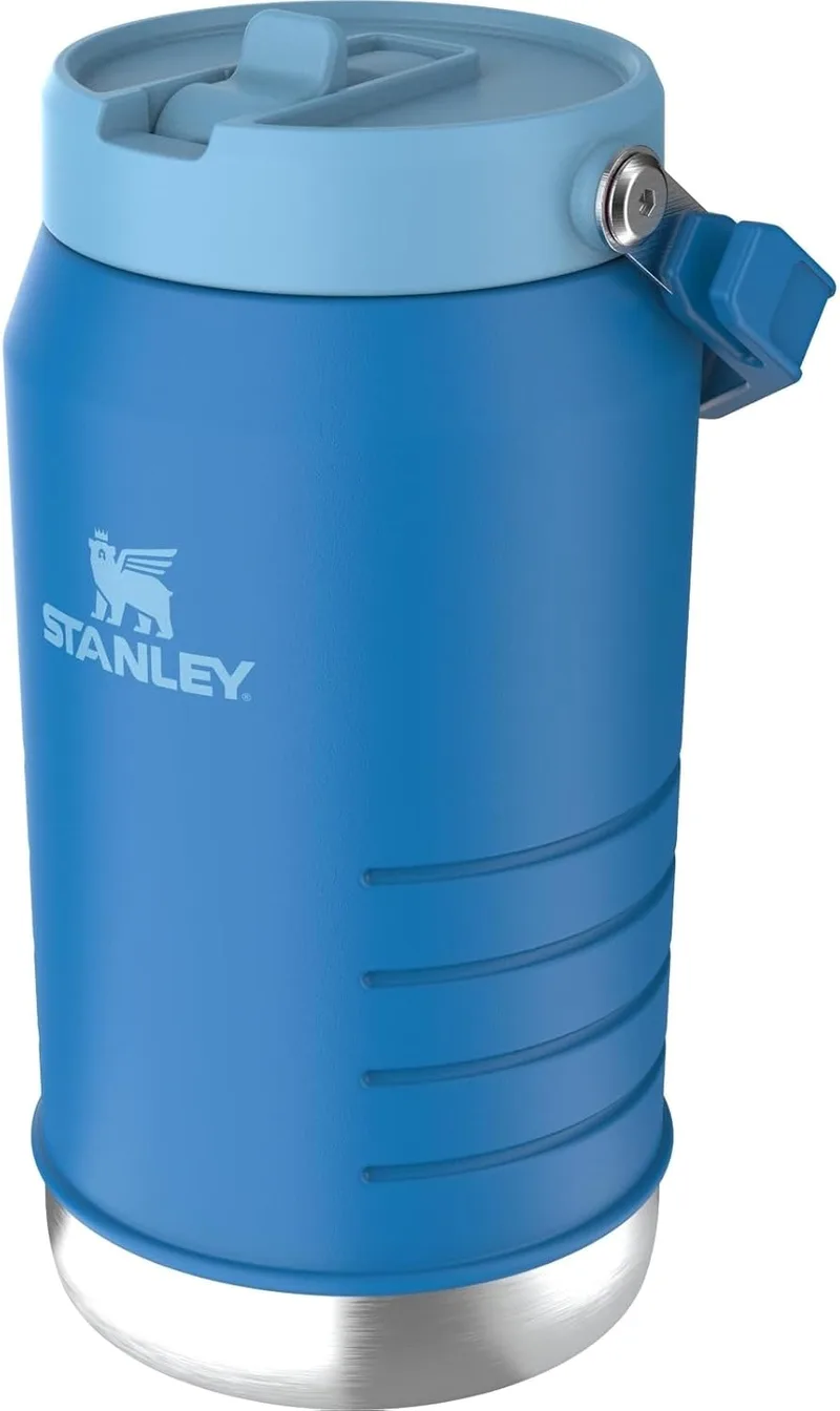 STANLEY ▫️ Jarro Iceflow Flip Straw 2.0 1.90L - 20 horas frio - 4 dias congelado - À prova de fugas - Garrafa de água em aço inoxidável - Sem BPA - Pode ser lavada na máquina de lavar loiça - Garrafa de água para fitness - Azure
