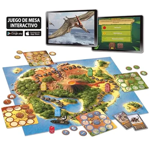 Educa ▫️ Dinox Jogo de Mesa para Crianças a partir dos 6 Anos, Jogo Educativo sobre Dinossauros com Perguntas e Aplicação (20379) 2