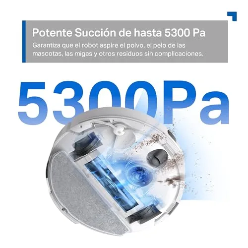 Tapo ▫️ RV30 MAX Plus White – Aspirador e Esfregador de Pisos Robótico, Base com Autolimpeza 4