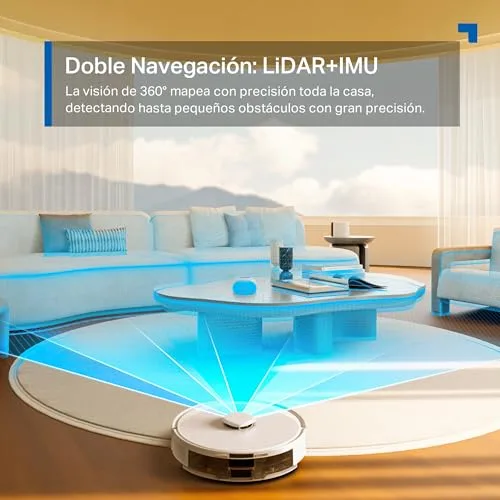 Tapo ▫️ RV30 MAX Plus White – Aspirador e Esfregador de Pisos Robótico, Base com Autolimpeza 6