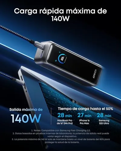 Anker ▫️ Power Bank Prime de 20 100 mAh, 220 W, 3 portas 4
