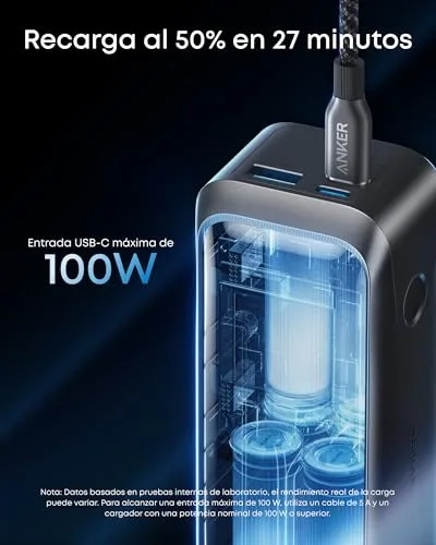 Anker ▫️ Power Bank Prime de 20 100 mAh, 220 W, 3 portas 5