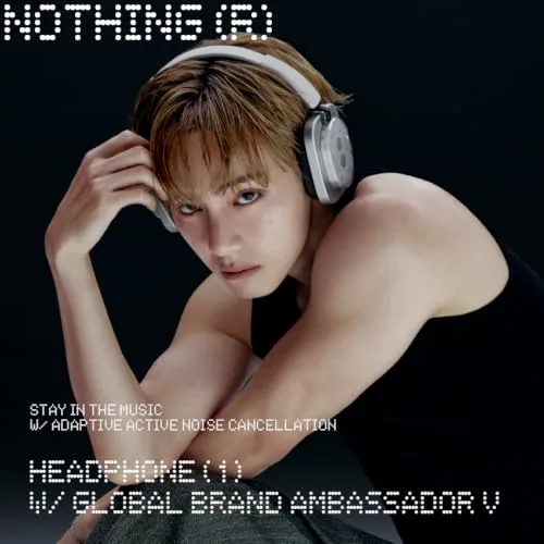 Nothing ▫️ Headphone (1) Auscultadores sem fios com arnês e cancelamento ativo de ruído, até 80 horas de autonomia, Hi-Res, áudio espacial, resistentes à água – Branco 2