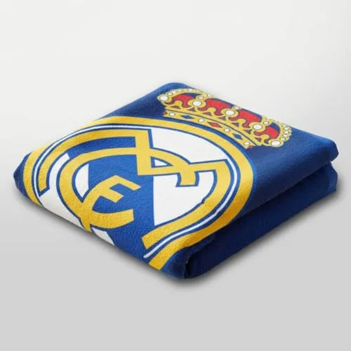 CERDÁ LIFE'S LITTLE MOMENTS ▫️ Toalha do Real Madrid – Toalha oficial com design exclusivo, emblema e cores do clube, ideal para a praia, piscina, casa de banho ou desporto, um acessório prático para os adeptos de futebol 2