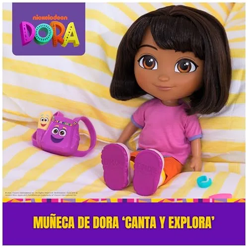 DORA ▫️ A EXPLORADORA - Boneca Canta e Explora: com canções, efeitos sonoros e frases bilingues + acessórios - 6073379 - Brinquedos para meninas a partir dos 3 anos - Presente para meninas a partir dos 3 anos - Jogos infantis 2
