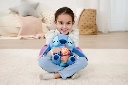 Simba ▫️ Peluche da Disney – Stitch com Pirulito, 25 cm, tecido felpudo e macio, detalhes realistas, expressão adorável, ideal para oferecer ou colecionar desde os primeiros meses (6315870515) 3