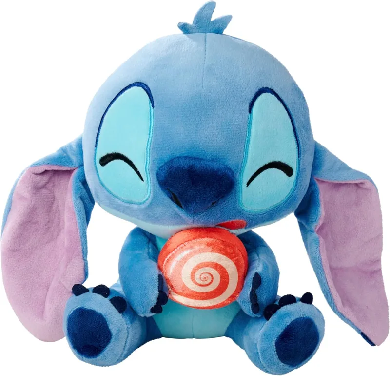 Simba ▫️ Peluche da Disney – Stitch com Pirulito, 25 cm, tecido felpudo e macio, detalhes realistas, expressão adorável, ideal para oferecer ou colecionar desde os primeiros meses (6315870515)