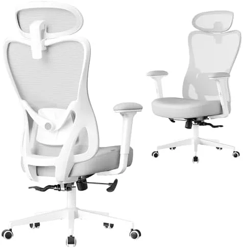 SONGMICS ▫️ Cadeira de escritório ergonómica altura ajustável, capacidade de 150 kg
