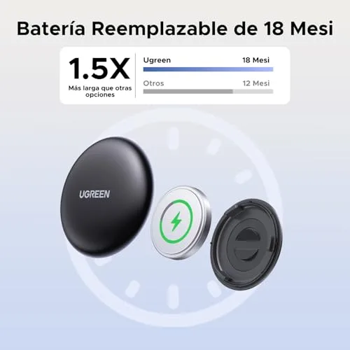 UGREEN ▫️ FineTrack Mini Tag SmartTag Localizador Bluetooth Compatível com iOS, Conjunto de 2 Unidades 3