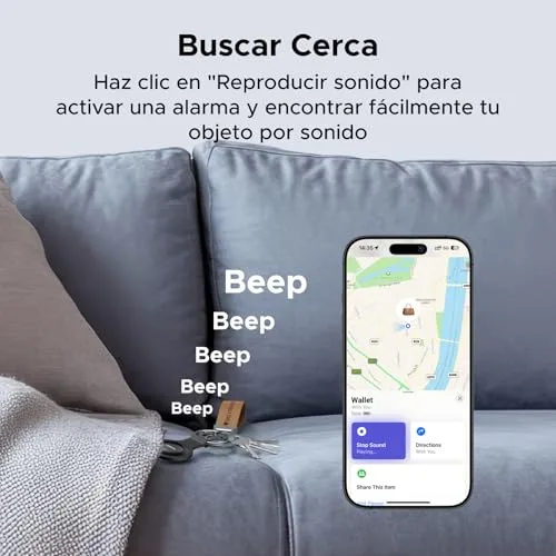 UGREEN ▫️ FineTrack Mini Tag SmartTag Localizador Bluetooth Compatível com iOS, Conjunto de 2 Unidades 5