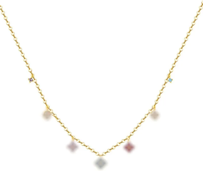 Hanaoops ▫️ Conjunto de jóias para mulher com trevo de quatro folhas em aço inoxidável banhado a ouro 18K Colar Brincos Pulseira Conjunto de jóias para mãe, namorada Prenda de jóias