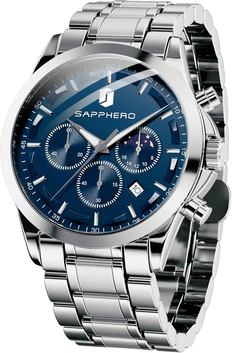 BENYAR ▫️ by Relógios para homem Relógio de pulso clássico para homem Relógio de pulso analógico de luxo casual de quartzo com bracelete