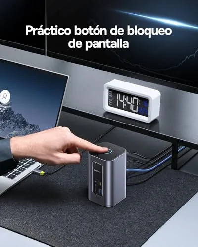 Baseus ▫️ Nomos Air 12 em 1 Estação de Acoplamento com 2 Monitores para Windows 6