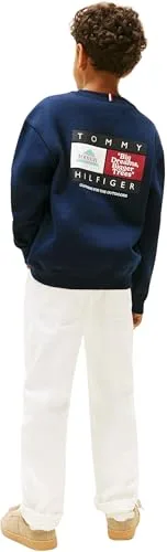 Tommy Hilfiger ▫️ Multi Print C-nk Sweatshirt Kb0kb10031 Camisola com capuz para crianças 2