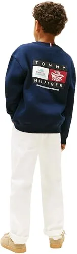 Tommy Hilfiger ▫️ Multi Print C-nk Sweatshirt Kb0kb10031 Camisola com capuz para crianças 3