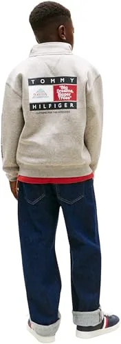 Tommy Hilfiger ▫️ Multi Print Half Zip Sweatshirt Kb0kb10336 Camisola com fecho para crianças 3