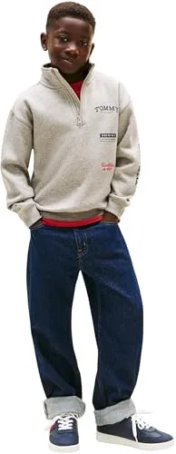 Tommy Hilfiger ▫️ Multi Print Half Zip Sweatshirt Kb0kb10336 Camisola com fecho para crianças 6