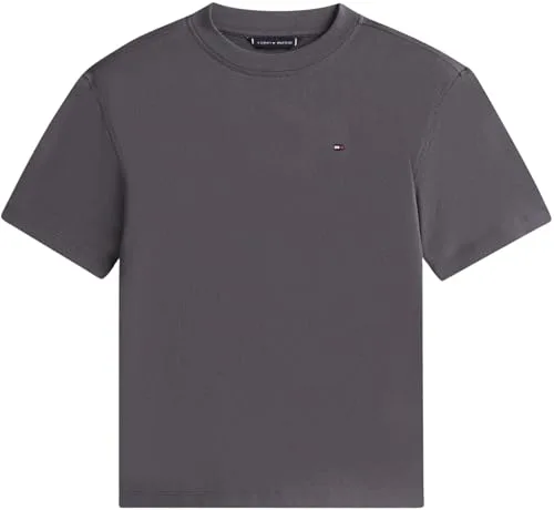 Tommy Hilfiger ▫️ Camisola com estampado desbotado e efeito lavado SS Kb0kb10056 para crianças (pacote de 1) 6