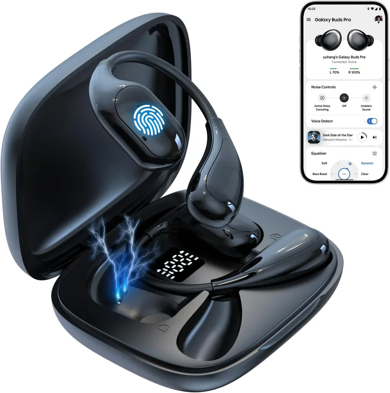 Ninonly ▫️ Auscultadores Tradutor Instantâneo Ai : Auscultadores com tradução em tempo real para 150 idiomas, Bluetooth 5.4 e 6 modos para facilitar a comunicação em viagens, negócios, aprendizagem e reuniões
