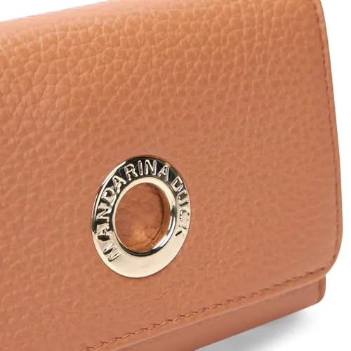 Mandarina Duck ▫️ Carteira Mellow Leather, Acessório de viagem - Carteira para mulher, Pecan Nut, Tamanho único 4