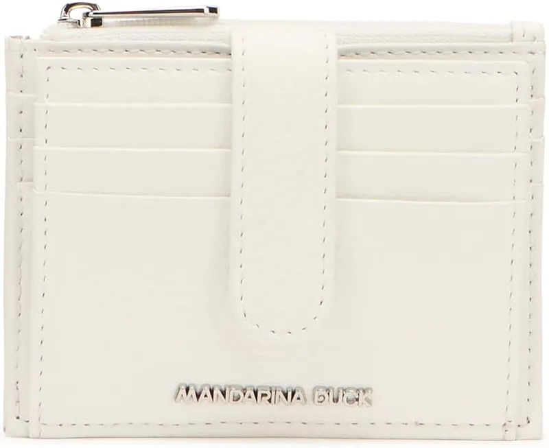 Mandarina Duck ▫️ Carteira Mellow Leather, Acessório de viagem - Carteira para mulher, Branco, Tamanho único