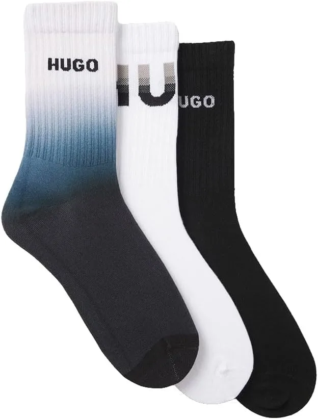 HUGO ▫️ 3p Qs Rib Rising Cc 10276024 0 Meias curtas para homem