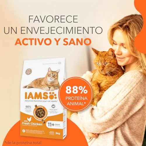 IAMS ▫️ Ração Seca para Gatos Senior com Frango Fresco, 10 kg 2