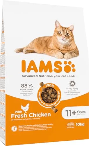 IAMS ▫️ Ração Seca para Gatos Senior com Frango Fresco, 10 kg 7