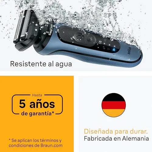 Braun ▫️ Series 5 Máquina de barbear elétrica para homem, 52-A1820SI, azul 6