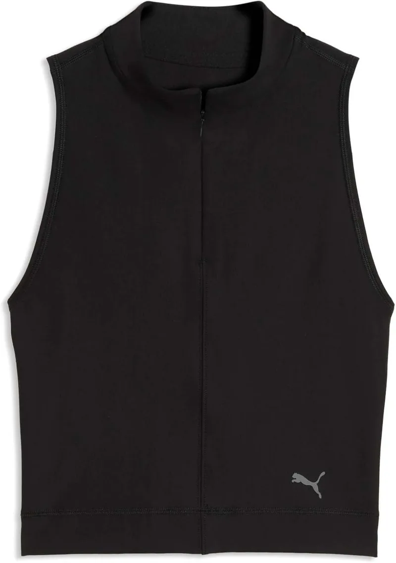 PUMA ▫️ W Cloudspun Camisola sem mangas com fecho de correr de 1/4 para mulher
