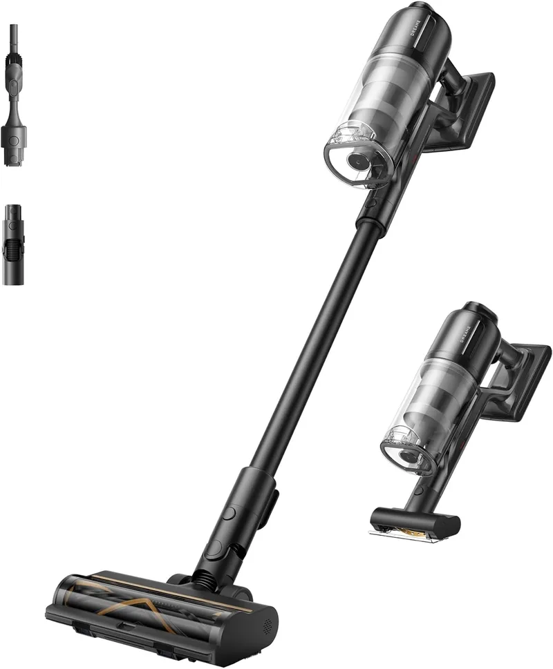Aspirador sem fio DREAME Z10, 24000 PA/Sucção 210 AW, Tempo de limpeza MAX 90 min, Eficiência de filtragem 99,99%, Filtro HEPA H14, Aspiração multi-superfície sem emaranhados